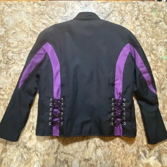 Woman’s Motorcycle Jacket with Liner - Canvas Riding Jacket - Medium - Picture 2 of 10